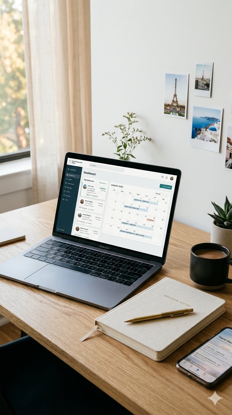 Modern Independent Travel Advisor, Workspace, Host Agency